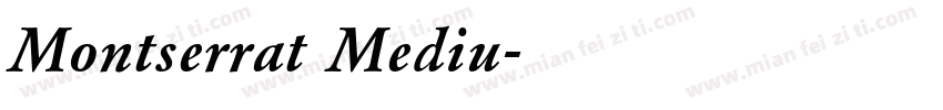 Montserrat Mediu字体转换
